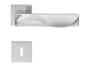 DUNE - Design brass door handle with lock _ LINEA CALI'